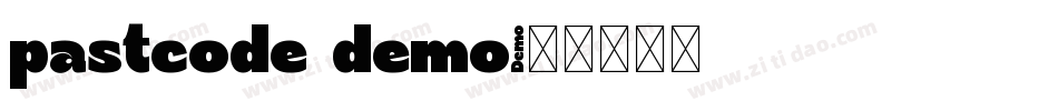pastcode demo字体转换